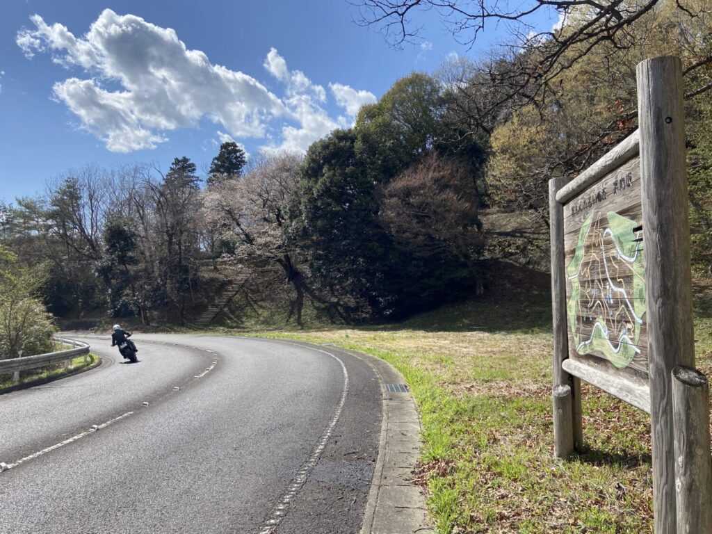 カーブが続く車道